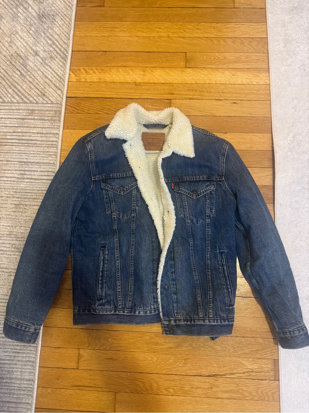 Levi’s Denim Sherpa Jacket Size M